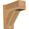 Ekena Millwork Traditional Block Rough Sawn Outlooker, Western Red Cedar, 8"W x 18"D x 18"H OUT08X18X18TRA05RWR - alternate 1